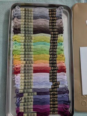 DMC Embroidery thread 35 new colors in tin